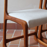 2 chaises Bémol Baumann bois moyen bouclette écru