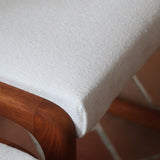 2 chaises Bémol Baumann bois moyen bouclette écru