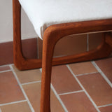 2 chaises Bémol Baumann bois moyen bouclette écru