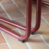 Chaises cantilever Randers Møbelfabrik en hêtre et métal rouge, design scandinave années 60