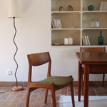 4 chaises erik buch P E Jorgensen Farso Stolefabrik roche bobois mid-century teck vert vintage danois danemark