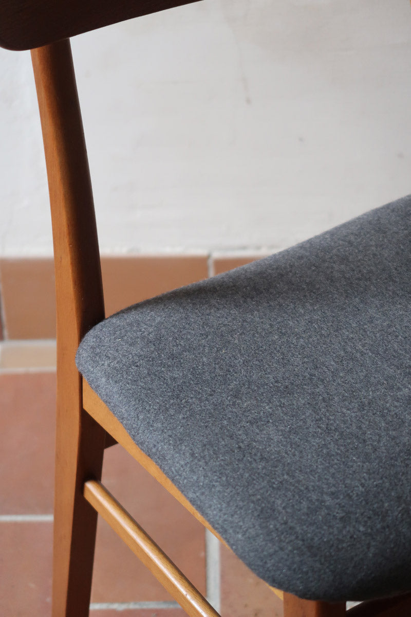 Quatre chaises danoises Farstrup en teck avec assise tapissée, design années 60