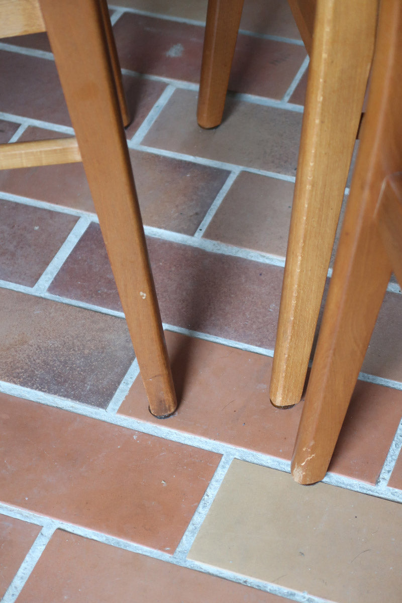 Quatre chaises danoises Farstrup en teck avec assise tapissée, design années 60