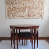 Ensemble table et chaises “dining set” de Hans Olsen pour Frem Røjle — années 60