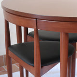 Ensemble table et chaises “dining set” de Hans Olsen pour Frem Røjle — années 60