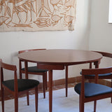 Ensemble table et chaises “dining set” de Hans Olsen pour Frem Røjle — années 60