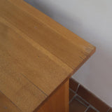 Gueridon en chêne massif — années 60 (2 dispos)