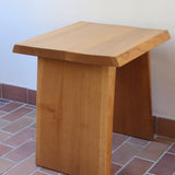 Gueridon en chêne massif — années 60 (2 dispos)