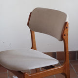 4 chaises scandinaves Erik Buch édités par O.D. Møbler — années 60