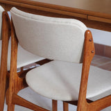 4 chaises scandinaves Erik Buch édités par O.D. Møbler — années 60