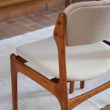4 chaises scandinaves Erik Buch édités par O.D. Møbler — années 60