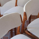 4 chaises scandinaves Erik Buch édités par O.D. Møbler — années 60