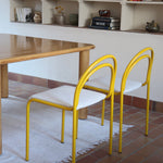 6-chaises-italiennes-tube-acier-laque-jaune-design-annees-90