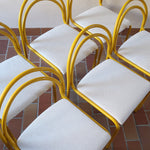 6-chaises-italiennes-tube-acier-laque-jaune-design-annees-90