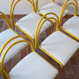 6-chaises-italiennes-tube-acier-laque-jaune-design-annees-90
