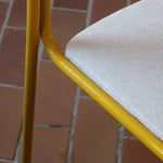 6-chaises-italiennes-tube-acier-laque-jaune-design-annees-90