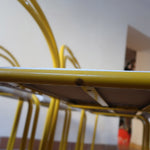6-chaises-italiennes-tube-acier-laque-jaune-design-annees-90