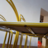6-chaises-italiennes-tube-acier-laque-jaune-design-annees-90