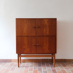 bibliothèque haute scandinave en teck danemark années 60 design nordique vintage