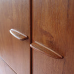 bibliothèque haute scandinave en teck danemark années 60 design nordique vintage