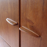 bibliothèque haute scandinave en teck danemark années 60 design nordique vintage