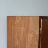 bibliothèque haute scandinave en teck danemark années 60 design nordique vintage