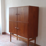 bibliothèque haute scandinave en teck danemark années 60 design nordique vintage