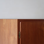 bibliothèque haute scandinave en teck danemark années 60 design nordique vintage