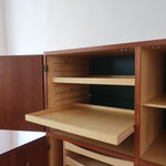 bibliothèque haute scandinave en teck danemark années 60 design nordique vintage