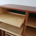 bibliothèque haute scandinave en teck danemark années 60 design nordique vintage