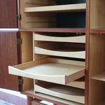 bibliothèque haute scandinave en teck danemark années 60 design nordique vintage