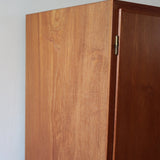 bibliothèque haute scandinave en teck danemark années 60 design nordique vintage