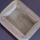 Boîte à condiments scandinave teck cannelé années 60, angles arrondis, cinq cannelures horizontales, couvercle inox amovible bouton bois sphérique, danois