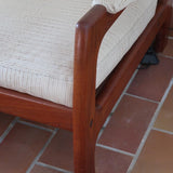 Canapé scandinave 2 places en teck – design nordique années 60/70