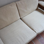 Canapé scandinave 2 places en teck – design nordique années 60/70