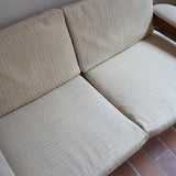 Canapé scandinave 2 places en teck – design nordique années 60/70