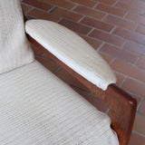 Canapé scandinave 2 places en teck – design nordique années 60/70