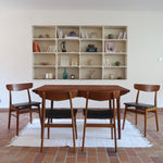 chaise-farstrup-scandinave-vintage-teck-assise-noire