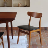 chaise-farstrup-scandinave-vintage-teck-assise-noire