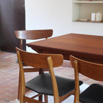 chaise-farstrup-scandinave-vintage-teck-assise-noire