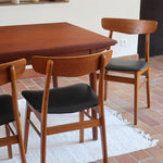 chaise-farstrup-scandinave-vintage-teck-assise-noire