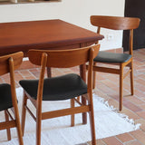 chaise-farstrup-scandinave-vintage-teck-assise-noire