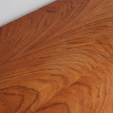 Commode scandinave en teck des années 60 avec quatre tiroirs et pieds compas, design mid century.