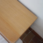 Enfilade mid-century en chêne clair WK Möbel années 60, 4 tiroirs et 2 portes coulissantes, socle plein, design allemand