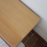 Enfilade mid-century en chêne clair WK Möbel années 60, 4 tiroirs et 2 portes coulissantes, socle plein, design allemand