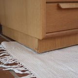Enfilade mid-century en chêne clair WK Möbel années 60, 4 tiroirs et 2 portes coulissantes, socle plein, design allemand