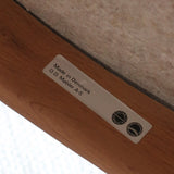 fauteuil danois en teck et cuir noir Erik Buch pour O.D. Møbler années 60 design scandinave