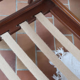 Fauteuil vintage danois en teck – accoudoirs sculptés, années 60