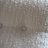 fauteuil scandinave en teck bouclette écrue attribué à børge jensen & sønner danemark années 60