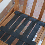 Fauteuil vintage allemand en hêtre et tissu beige 60's